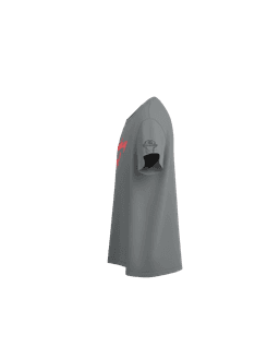 Grey Cotton Printed Oversized T-Shirt For Men & Women 3