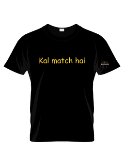 Black Cotton Printed Regular T-Shirt For Men & Women 2