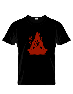 Black Cotton Printed Regular T-Shirt For Men & Women 2