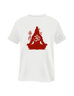 White Cotton Printed Regular T-Shirt For Men & Women 2