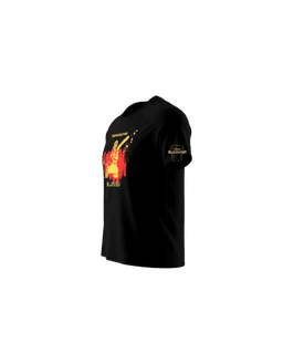 Black Cotton Printed Oversized T-Shirt For Men & Women 3