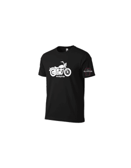Black Cotton Printed Regular T-Shirt For Men & Women 3