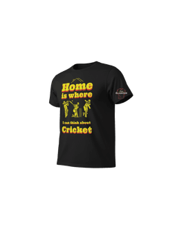 Black Cotton Printed Regular T-Shirt For Men & Women 3