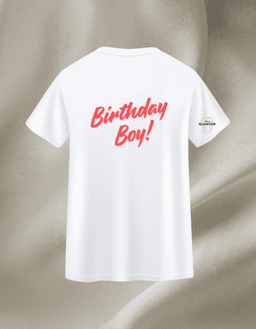 White Cotton Printed Regular T-Shirt For Men & Women 1