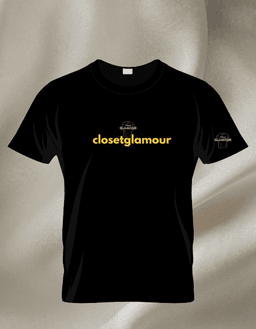 Black Cotton Printed Regular T-Shirt For Men & Women 1