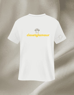 White Cotton Printed Regular T-Shirt For Men & Women 1