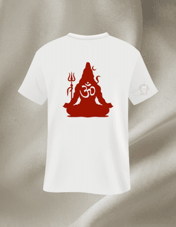 White Cotton Printed Regular T-Shirt For Men & Women 1