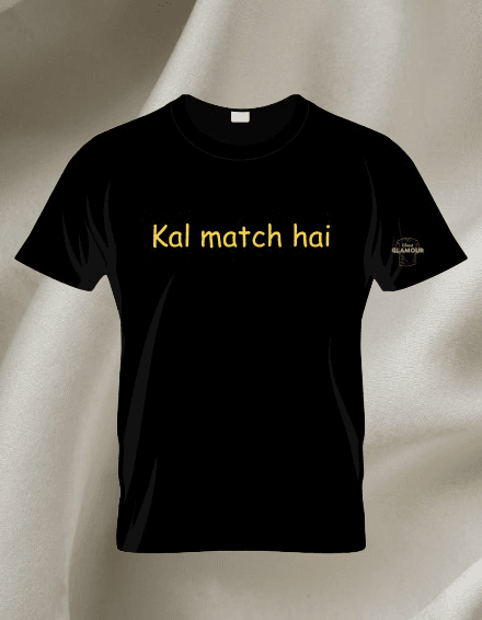 Black Cotton Printed Regular T-Shirt For Men & Women
