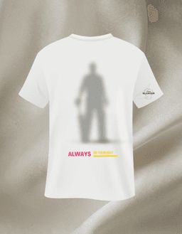 White Cotton Printed Oversized T-Shirt For Men & Women 1